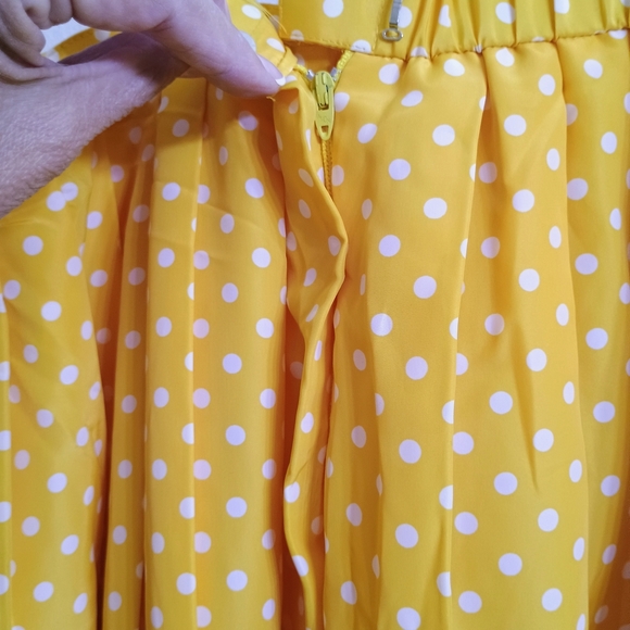 Yellow Polka Dot 2 Piece Dress Set - Picture 4 of 5